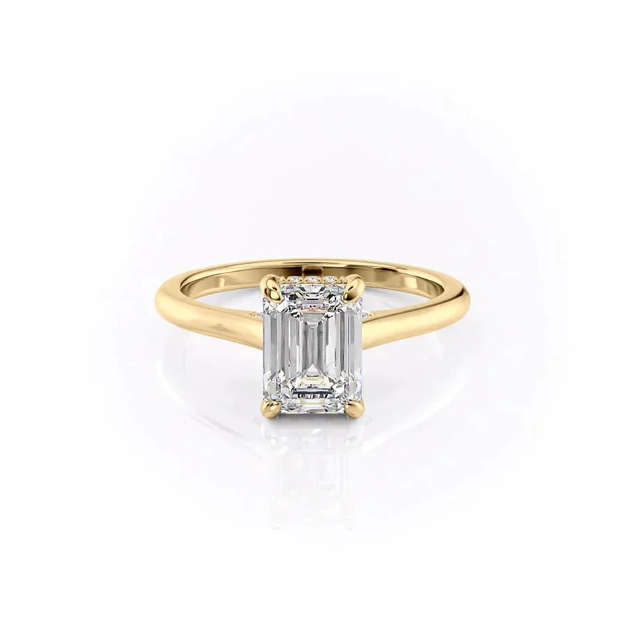 The Natalie Set With A 1 Carat Emerald Lab Diamond