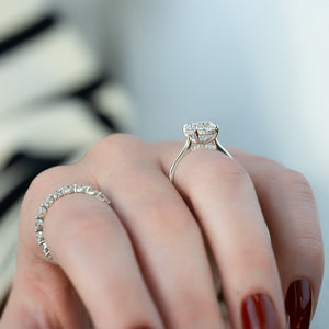 The Natalie Set With A Oval Lab Diamond