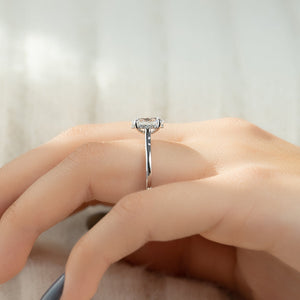 The Natalie Set With A 2 Carat Oval Lab Diamond