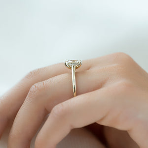 The Natalie Set With A Oval Lab Diamond