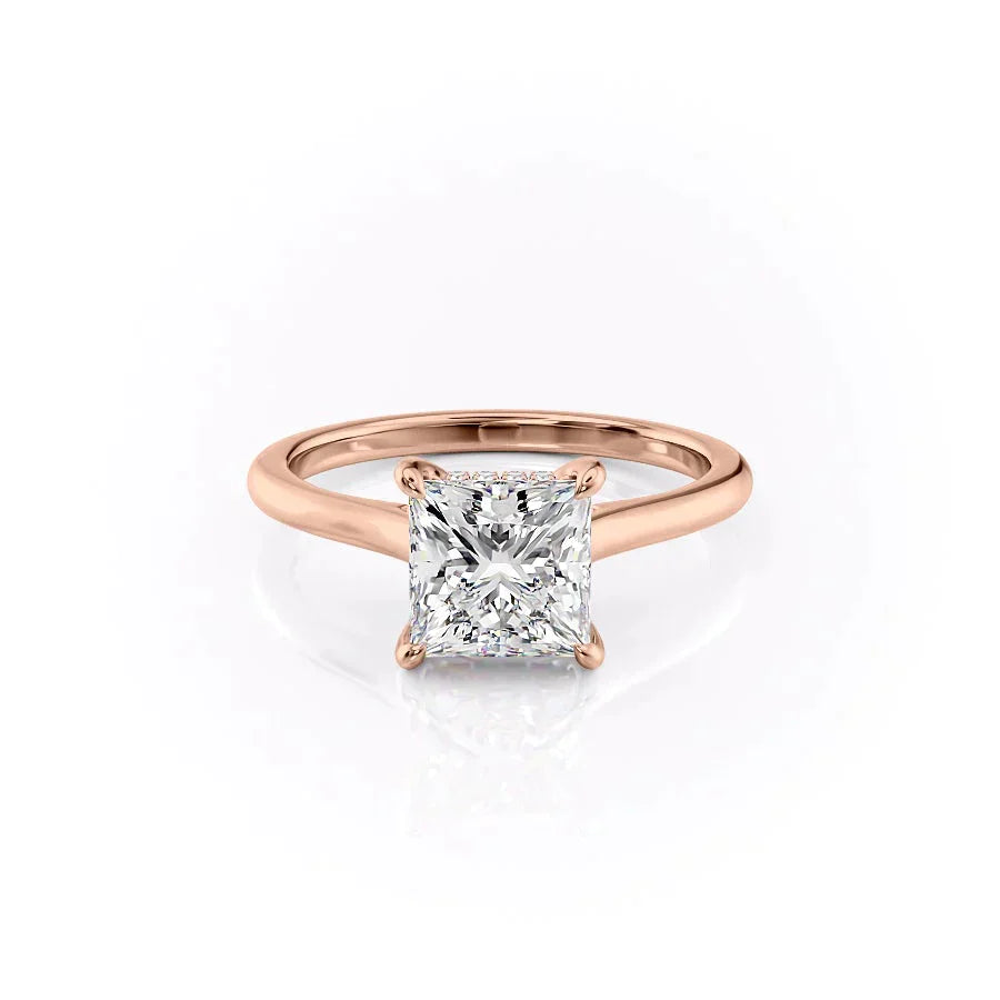 The Natalie Set With A 4 Carat Princess Moissanite