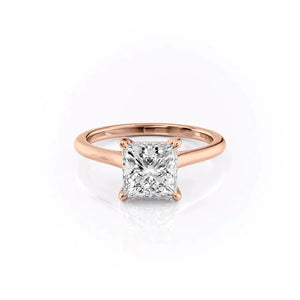 The Natalie Set With A 2 Carat Princess Moissanite