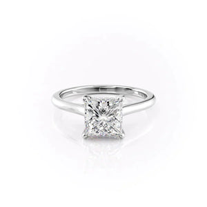The Natalie Set With A 2 Carat Princess Moissanite
