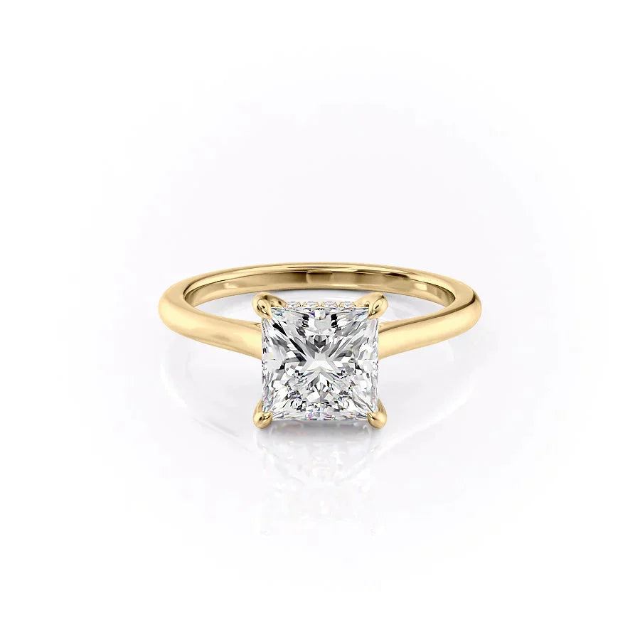 The Natalie Set With A 2 Carat Princess Moissanite