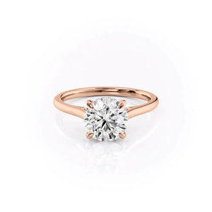 The Natalie Set With A 1 Carat Round Moissanite