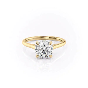 The Natalie Set With A 1 Carat Round Lab Diamond