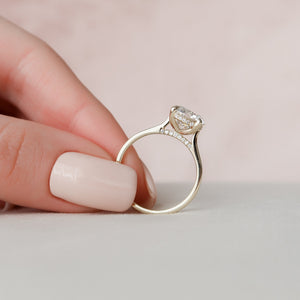 The Natalie Set With A Round Moissanite