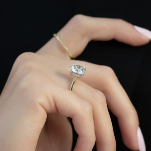 The Natalie Set With A 2 Carat Round Lab Diamond