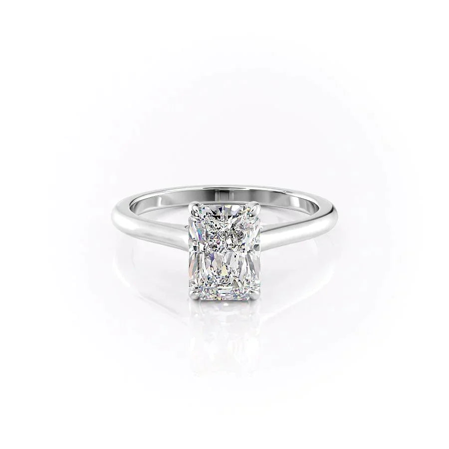The Natalie Set With A 5 Carat Radiant Moissanite