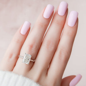 The Natalie Set With A Radiant Lab Diamond