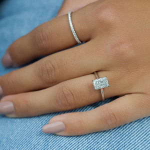 The Natalie Set With A Radiant Lab Diamond