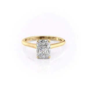 The Natalie Set With A 2 Carat Radiant Moissanite