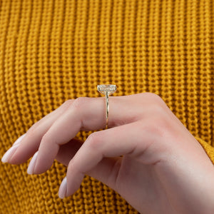 The Natalie Set With A 3 Carat Radiant Lab Diamond