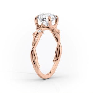 The Twig Set With A 4 Carat Marquise Moissanite