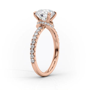 The Sofia Set With A 1.5 Carat Elongated Cushion Moissanite