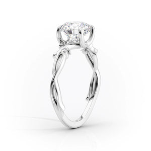 The Twig Set With A 2 Carat Radiant Lab Diamond