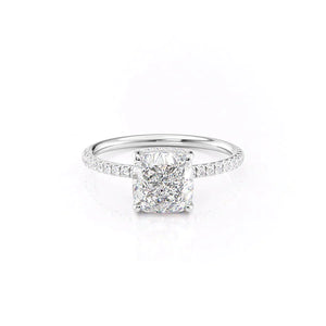 The Low Profile Kamellie Set With A 1.5 Carat Cushion Lab Diamond