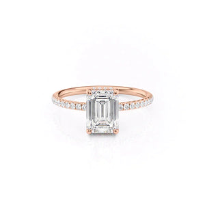 The Low Profile Kamellie Set With A 4 Carat Emerald Moissanite
