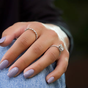 The Low Profile Kamellie Set With A Princess Lab Diamond