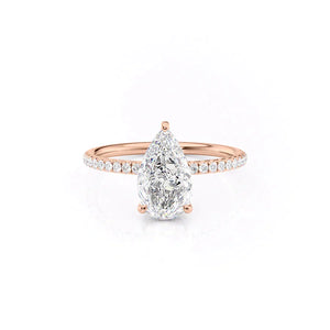The Low Profile Kamellie Set With A 5 Carat Pear Moissanite