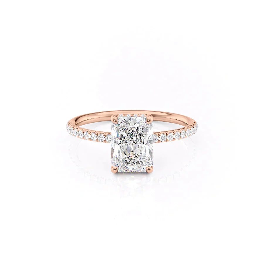 The Low Profile Kamellie Set With A 1 Carat Radiant Lab Diamond