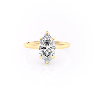 The Ellie Set With A 3 Carat Marquise Lab Diamond