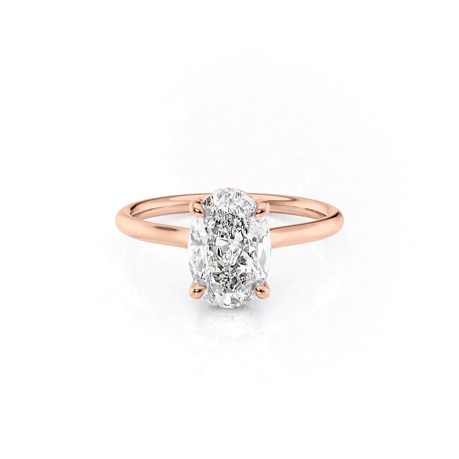 The Ellie Set With A 1 Carat Oval Lab Diamond