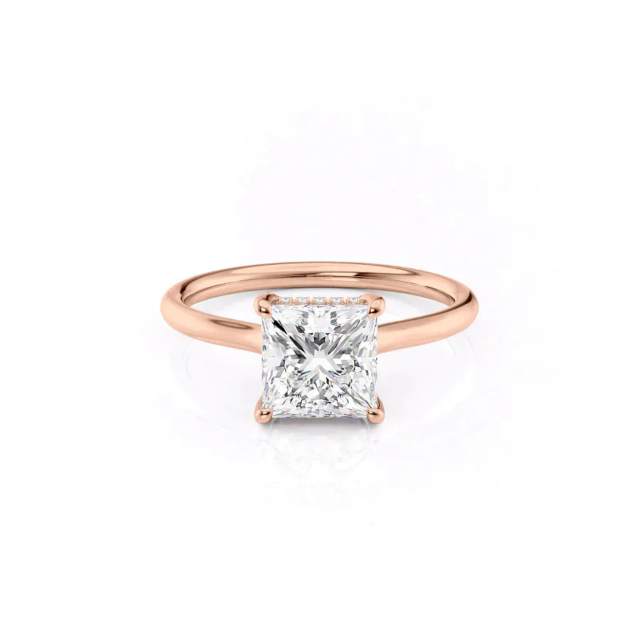 The Ellie Set With A 4.5 Carat Princess Moissanite