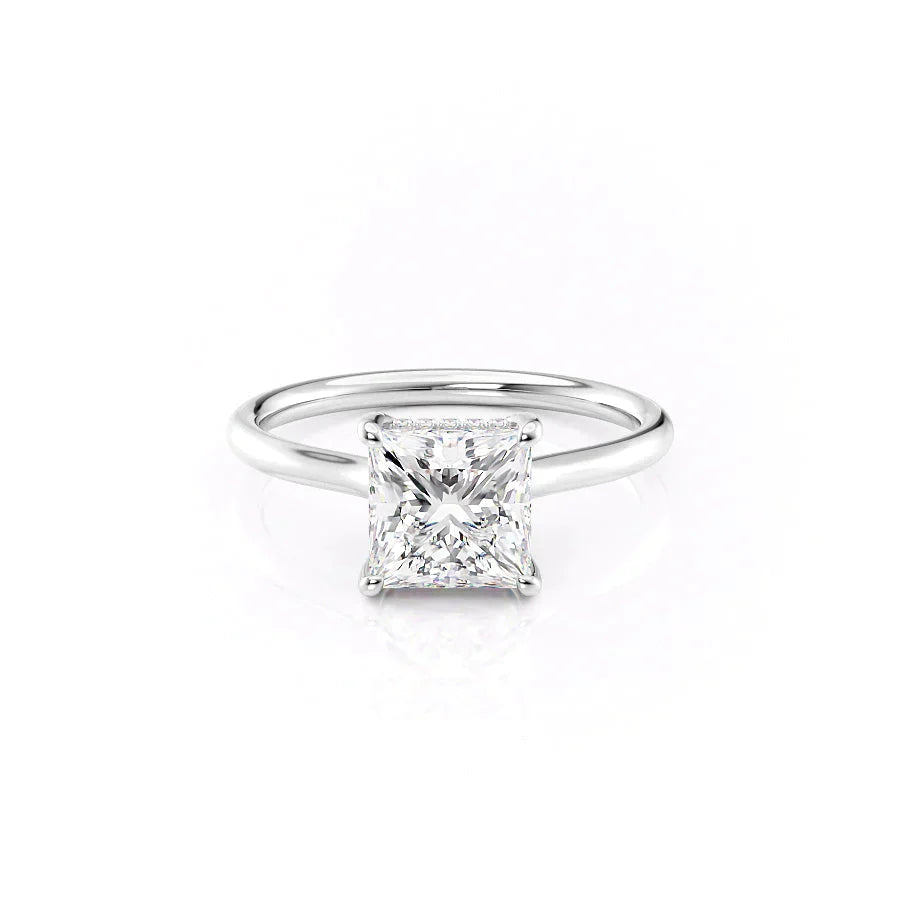 The Ellie Set With A 3 Carat Princess Moissanite
