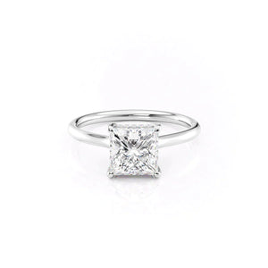 The Ellie Set With A 5 Carat Princess Moissanite