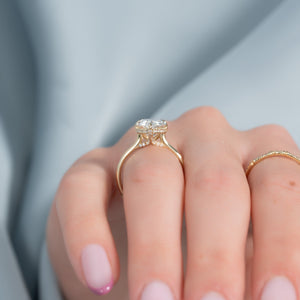 The Ellie Set With A Pear Moissanite