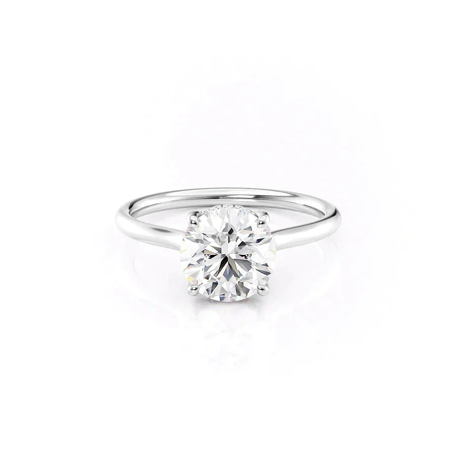 The Ellie Set With A 1 Carat Round Moissanite