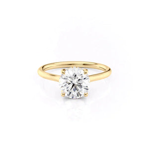 The Ellie Set With A 1.5 Carat Round Lab Diamond