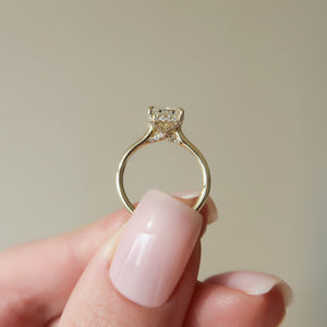 The Ellie Set With A 1.5 Carat Radiant Lab Diamond