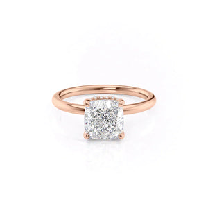 The Alex Set With A 1 Carat Cushion Lab Diamond
