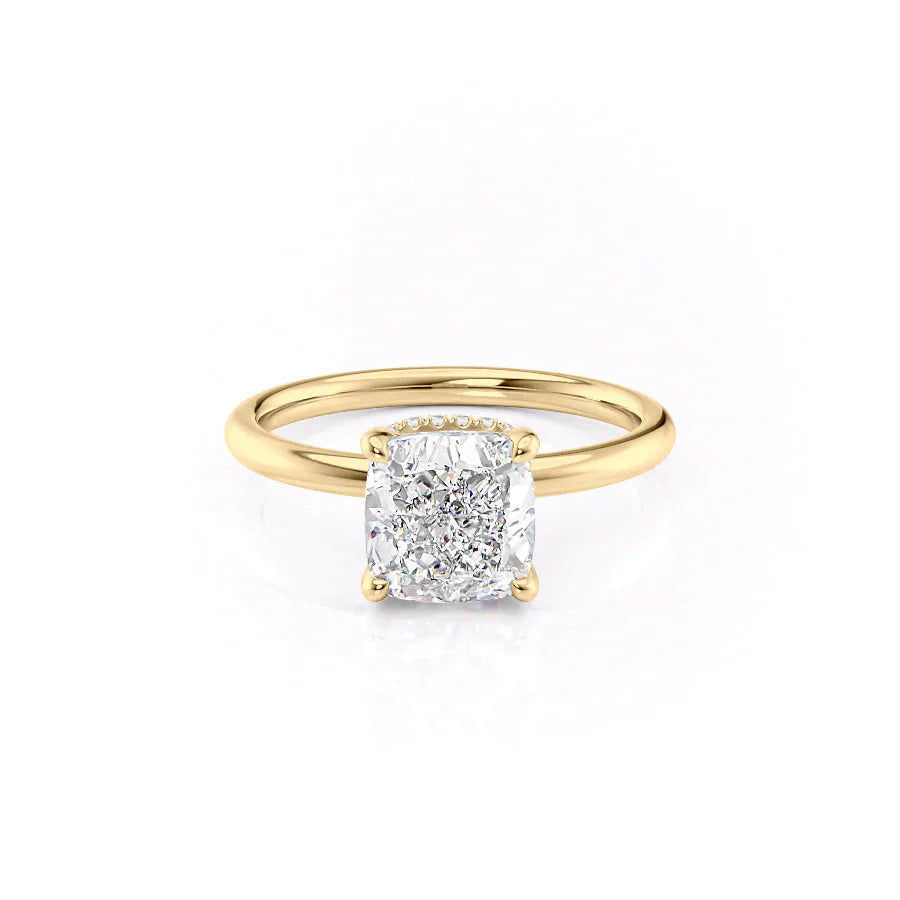 The Alex Set With A 5 Carat Cushion Moissanite