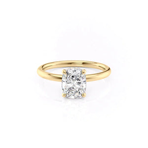 The Alex Set With A 1 Carat Elongated Cushion Lab Diamond