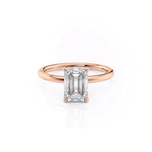 The Alex Set With A 1 Carat Emerald Lab Diamond