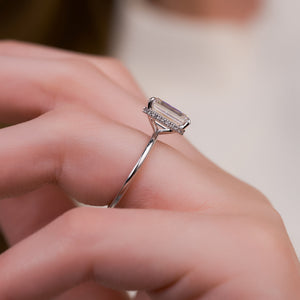 The Alex Set With A 3 Carat Emerald Lab Diamond