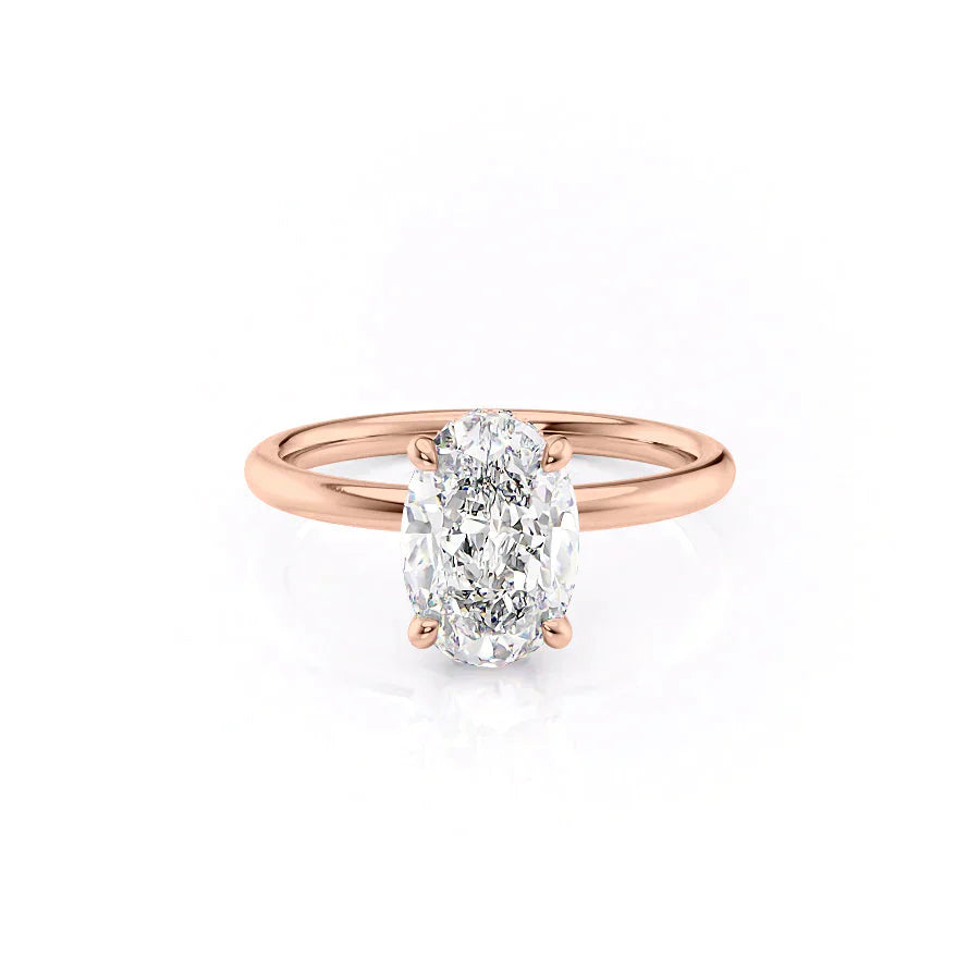 The Alex Set With A 4 Carat Oval Moissanite
