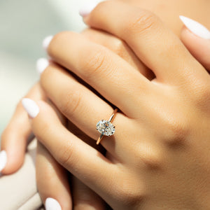 The Alex Set With A 2 Carat Oval Moissanite