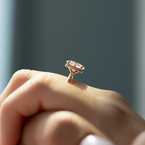 The Alex Set With A 2 Carat Oval Moissanite