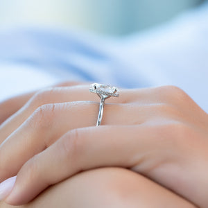 The Alex Set With A 2.5 Carat Oval Lab Diamond