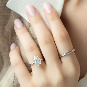 The Alex Set With A Oval Lab Diamond