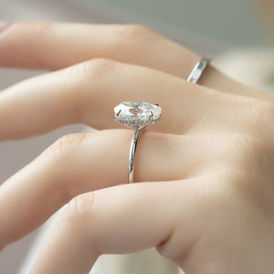The Alex Set With A 2.5 Carat Oval Lab Diamond