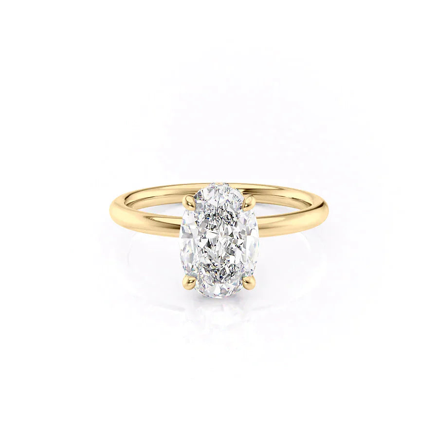 The Alex Set With A 3 Carat Oval Lab Diamond