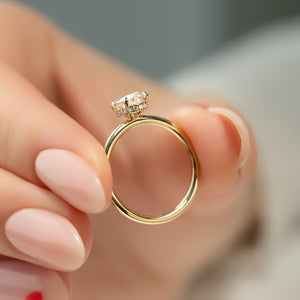 The Alex Set With A 2.5 Carat Oval Lab Diamond