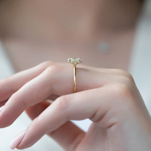 The Alex Set With A Oval Lab Diamond