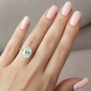 The Alex Set With A Oval Lab Diamond