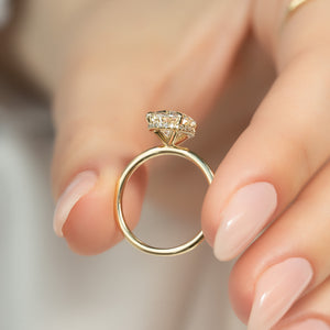 The Alex Set With A Oval Lab Diamond